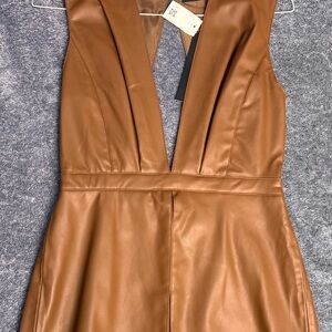 DO+BE Brown Backless Dress